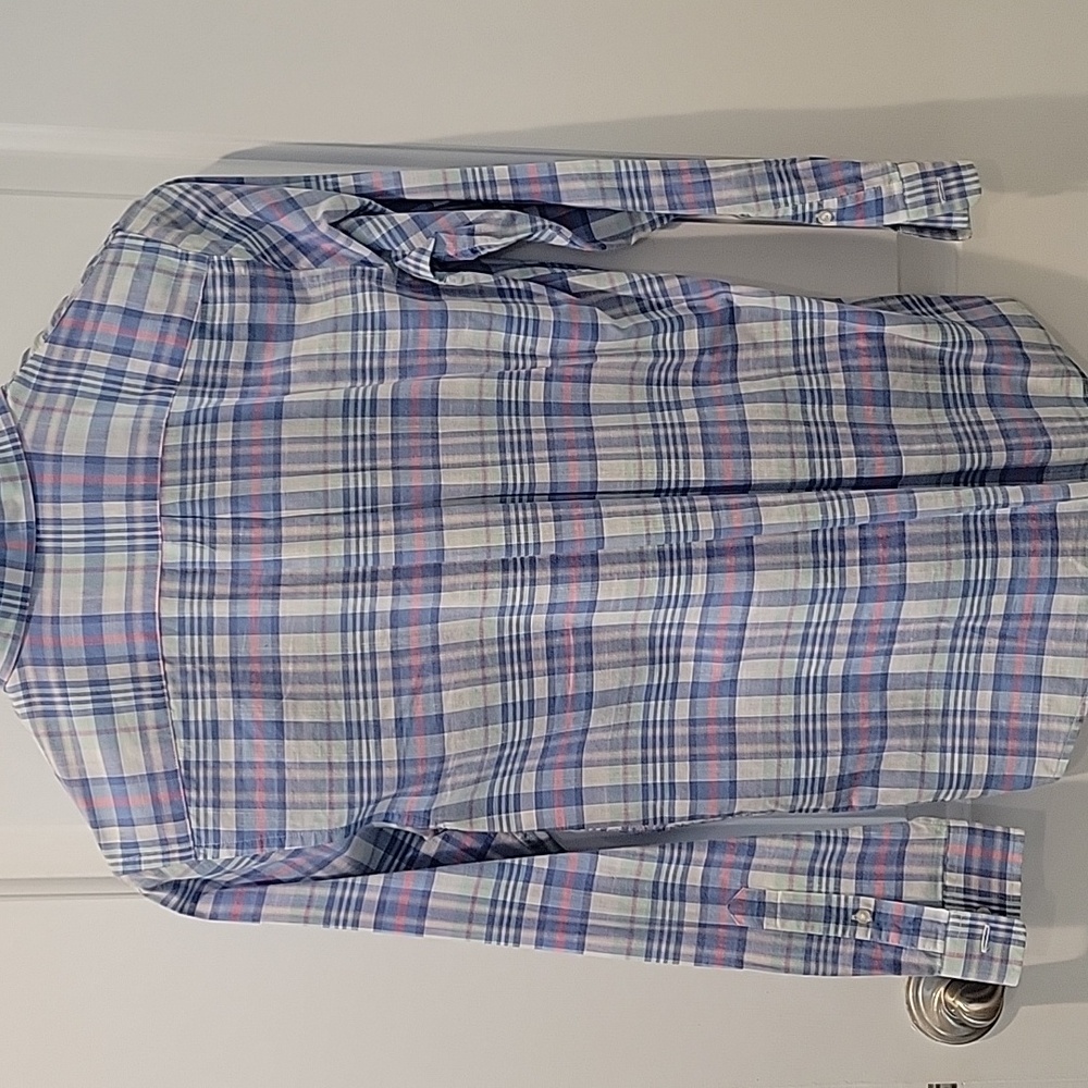 Vineyard Vines Boys Large (16) cotton plaid shirt - Picture 5 of 5